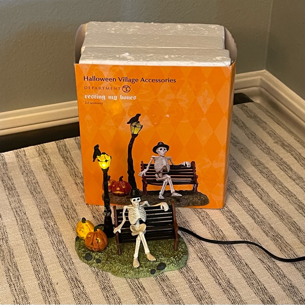 Halloween Village Accessories Department 56 - Resting My Bones